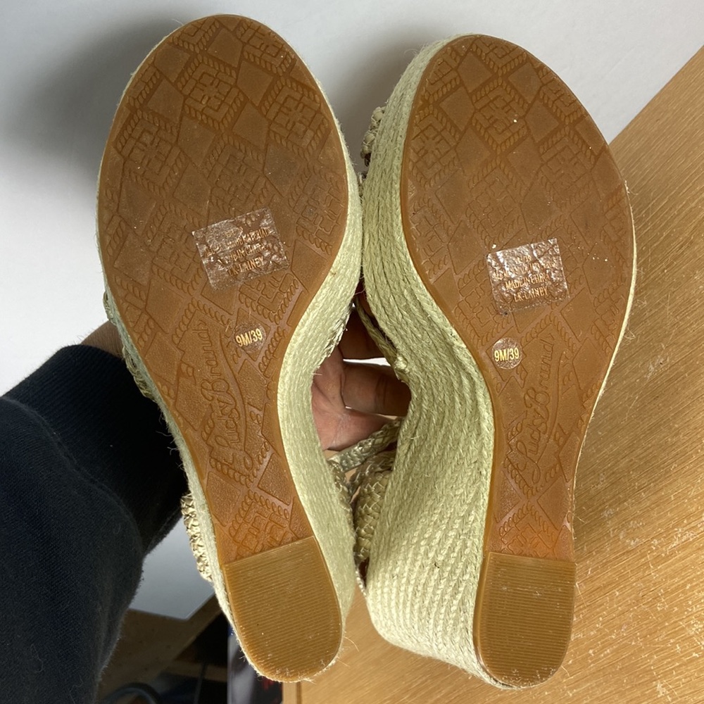Lucky Brand Lainey Wedge Sandals Size 9 Women’s - Picture 13 of 14